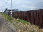 Забор из евроштакетника в КП Ранчо