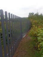 Забор из евроштакетника в городском посёлке Мга