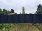 Забор из евроштакетника в СНТ Петрокрепость