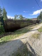 Забор из евроштакетника в СНТ Содружество