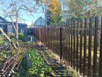 Забор из евроштакетника в городском посёлке Мга