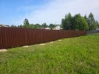 Забор из евроштакетника в КП Береговая горка