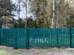 Забор из евроштакетника в деревне Васильево
