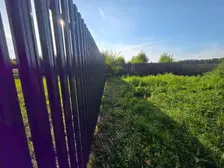 Фотоотзыв клиента о заборе из евроштакетника, в селе Рождественно — фото 1