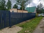 Забор из евроштакетника в посёлке Новинка