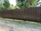 Забор из евроштакетника в СНТ Петрокрепость