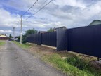 Забор из профнастила в ДНП Малиновка
