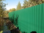 Забор из профнастила в деревне Трубников Бор