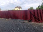 Забор из евроштакетника в деревне Кипень