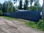 Забор из профнастила в СНТ Заречное