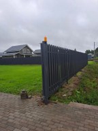 Забор из евроштакетника в посёлке Дом отдыха Волковицы