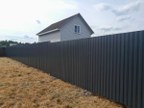 Забор из профнастила в КП Семейные ценности