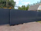 Забор из профнастила в деревне Кобрино
