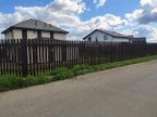 Забор из евроштакетника в деревне Низино (Ломоносовский )