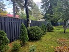 Забор из евроштакетника в деревне Орехово