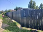 Забор из евроштакетника в СНТ Птицевод