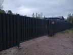 Забор из евроштакетника в деревне Коккорево