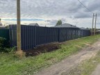 Забор из евроштакетника в посёлке Сиверский