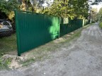 Забор из евроштакетника в посёлке Лаппелево