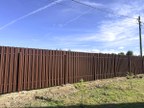 Забор из евроштакетника в деревне Гостилицы