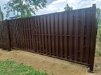 Забор из евроштакетника в посёлке Ропша