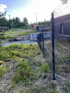 Забор из евроштакетника в КП Токсово ОзероПарк
