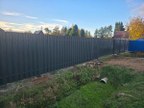 Забор из евроштакетника в посёлке Мшинская