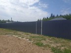 Забор из профнастила в массиве Рубеж