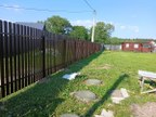 Забор из евроштакетника в КП Трудовик