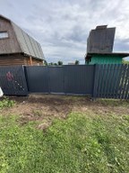 Забор из евроштакетника в городском посёлке Приладожский