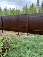Забор RAL 8017 — ДНТ Удача