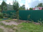 Забор из евроштакетника в СНТ Луга