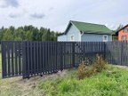 Забор из евроштакетника в деревне Черниговка